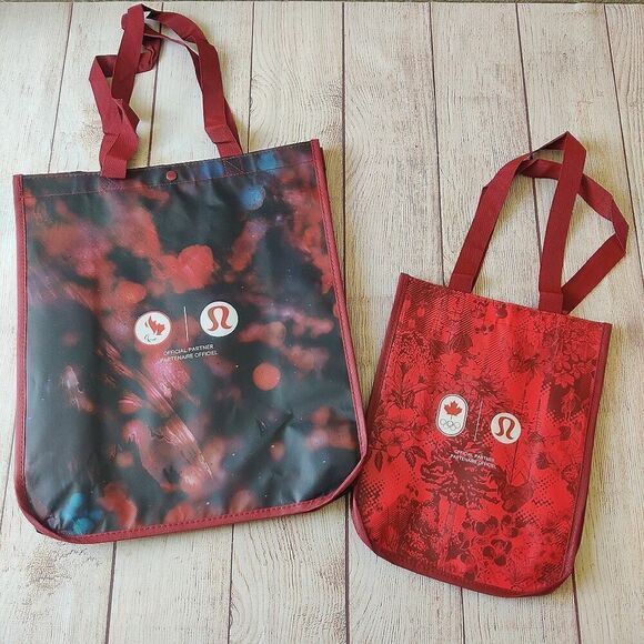 Lululemon limited edition 2024 Olympics reusable shopping bags - Picture 1 of 9